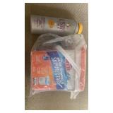 Leisure time spa up and HTH skimmer tabs