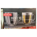 BISTRO Double Wall Thermo-Glass Mugs
