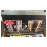 BISTRO Double Wall Thermo-Glass Mugs