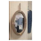 Rope oval mirror