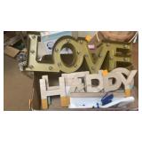 Love sign, happy sign, hello sign and lets play