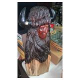 Hand Carved Native American figure.  30