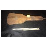 Antique pieces used with yarn.