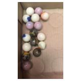 Vintage marbles.  Shooters.
