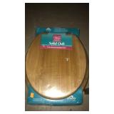 Solid oak toilet seat & lid