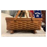 Rare Longaberger 1980,s? DOLL CRADLE  BASKET