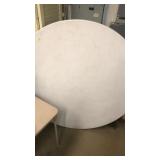 Four foot round table. Legs in good condition.