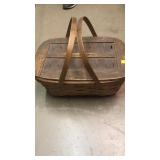Vintage picnic basket. Redman products