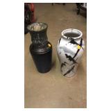 2 tall vases