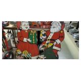 Pressed/Cardboard Santa Claus and Mrs. Claus