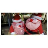Stuffed Mr and Mrs Santa Claus