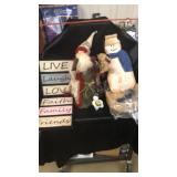 Box of Christmas decor etc.