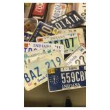 Lot of license plates.