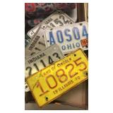Lot of license plates