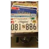 Lot of license plates