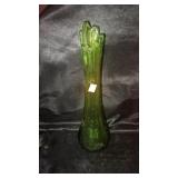MCM green vase