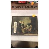 Vintage picture with thermometer