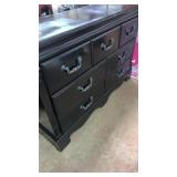 7 Drawer Dresser (has been painted black)