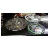 Glass items...Pie pans