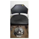 Tall Black swivel stool