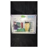 Net style lights. Blue.