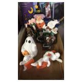 Flat of Halloween decor