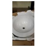 Porcelain Sink  17 7/8 x 17 7/8