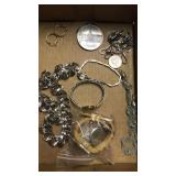 Misc jewelry.  Necklaces. Earrings.  Watches.