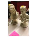 Boy & Girl busts / statues
