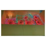 Outside Light up Christmas Train