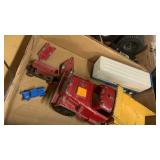 Hubley Metal Vntg Dump truck and misc flat