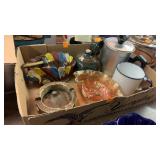 Flat pottery kitchen glass