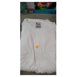6 Hanes white T-shirts sz Large