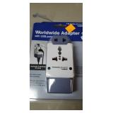 Worldwide Adapter  with USB port