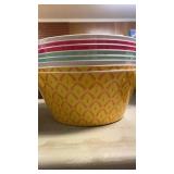 Plastic serving dishes