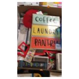 Misc craft/sign/name tag lot