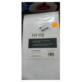 5 packages of sheer white cuetain panels