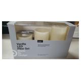 Vanilla LED Pillar Set