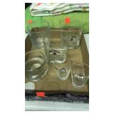 5 " drinking" glasses/ inc.2 Jack Daniels & 1