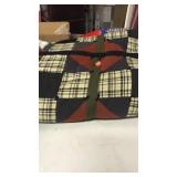 Earth tones.  Quilt.