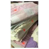 Lot of 6 lightweight blankets / coverlets. Mostly