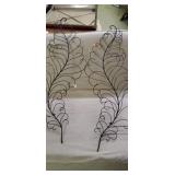 2 metal wall decor pieces