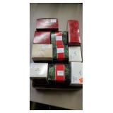 Flat of 10 Hallmark ornaments