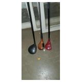 3 golf clubs