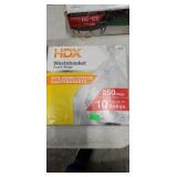 HDX wastebasket trash bags  10 gallon