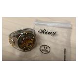 Buffalo Nickle Ring sz 11 Honering the American