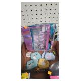 Flat of travel bags and coin purses