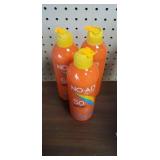 3 bottles no-ad sun care 50 sport
