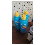 3 bottles no-ad sun care for kids