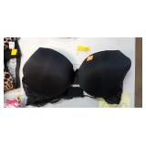 Black Microfiber Bra: Size 38D